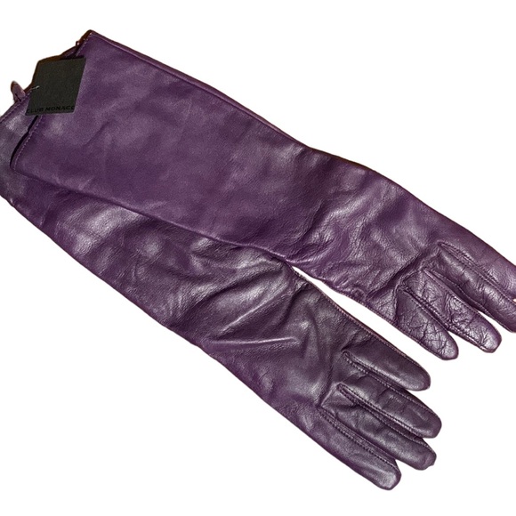 💖Club Monaco Soft Leather Long Gloves NWT - Picture 4 of 7